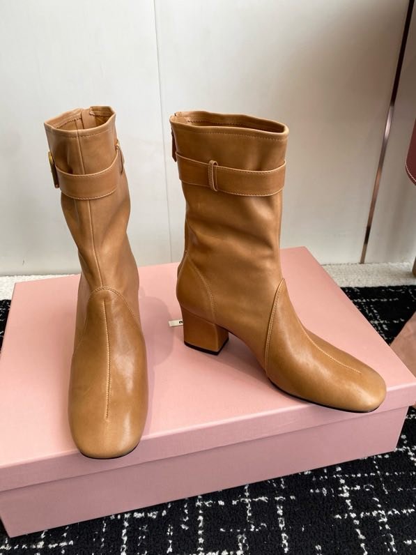 Ankle boots leather women's фото 6