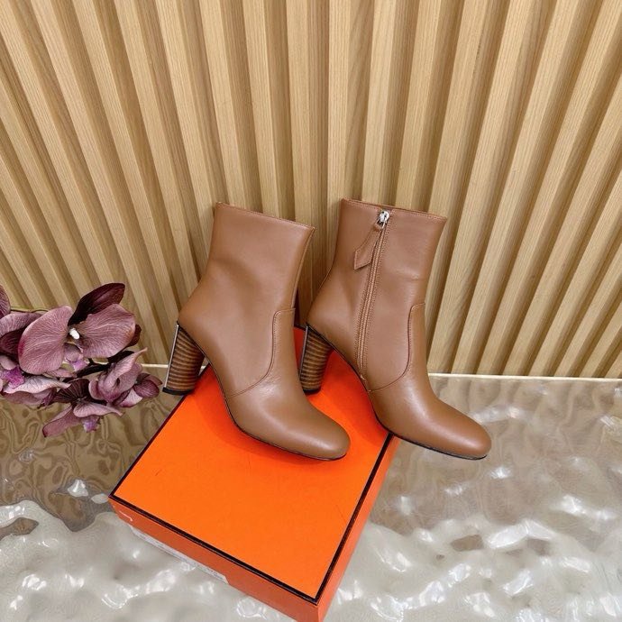 Ankle boots leather women's фото 6