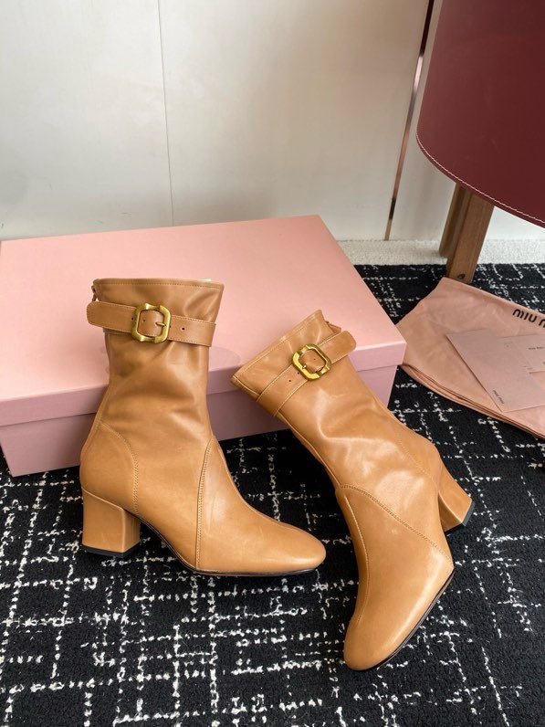 Ankle boots leather women's фото 7