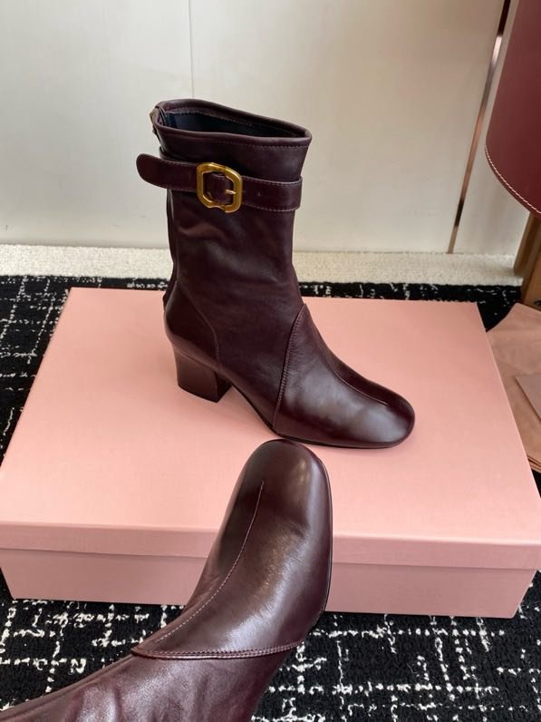 Ankle boots leather women's фото 7