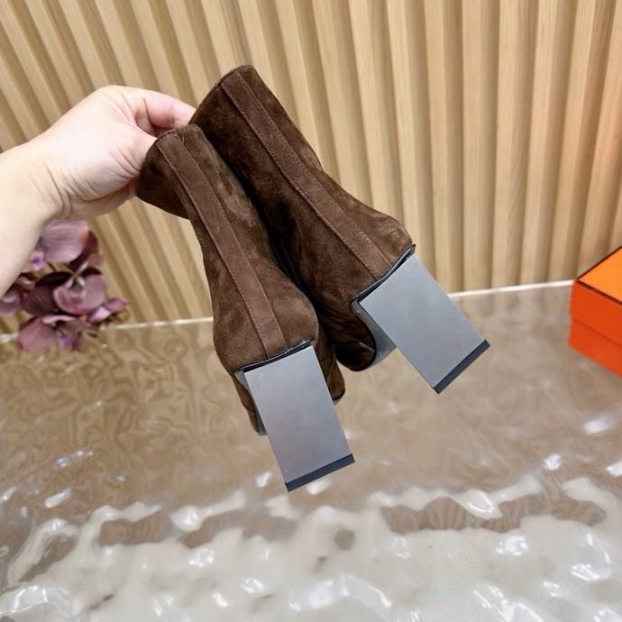 Ankle boots leather women's фото 7