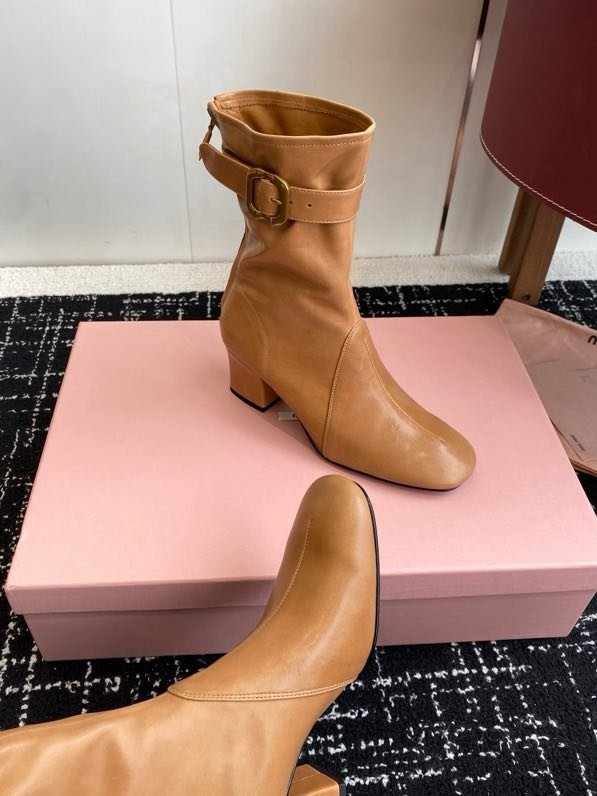 Ankle boots leather women's фото 8