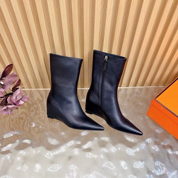 Ankle boots leather women's фото 8