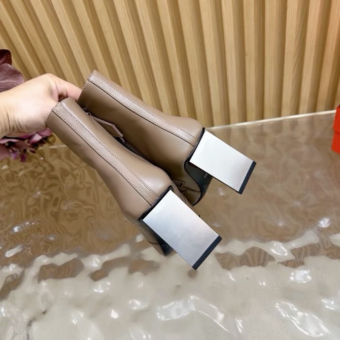 Ankle boots leather women's фото 8