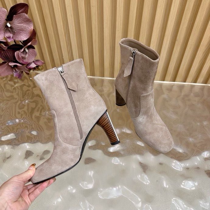 Ankle boots leather women's фото 9