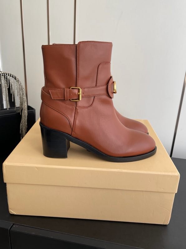 Ботильоны кожаные фото 5