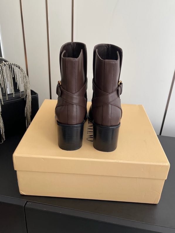 Ботильоны кожаные фото 7