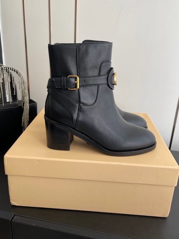 Ботильоны кожаные фото 9