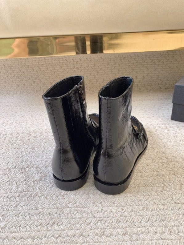 Ботильоны лоферы кожаные фото 3