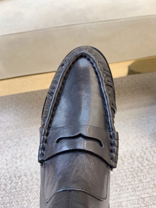 Ботильоны лоферы кожаные фото 6