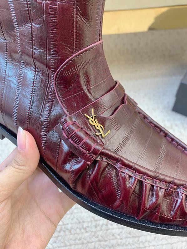 Ботильоны лоферы кожаные фото 7