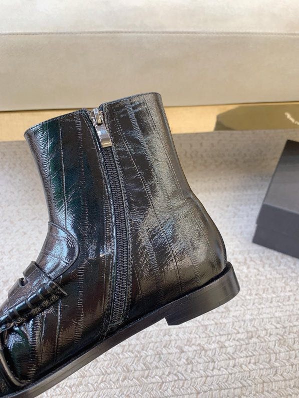 Ботильоны лоферы кожаные фото 7