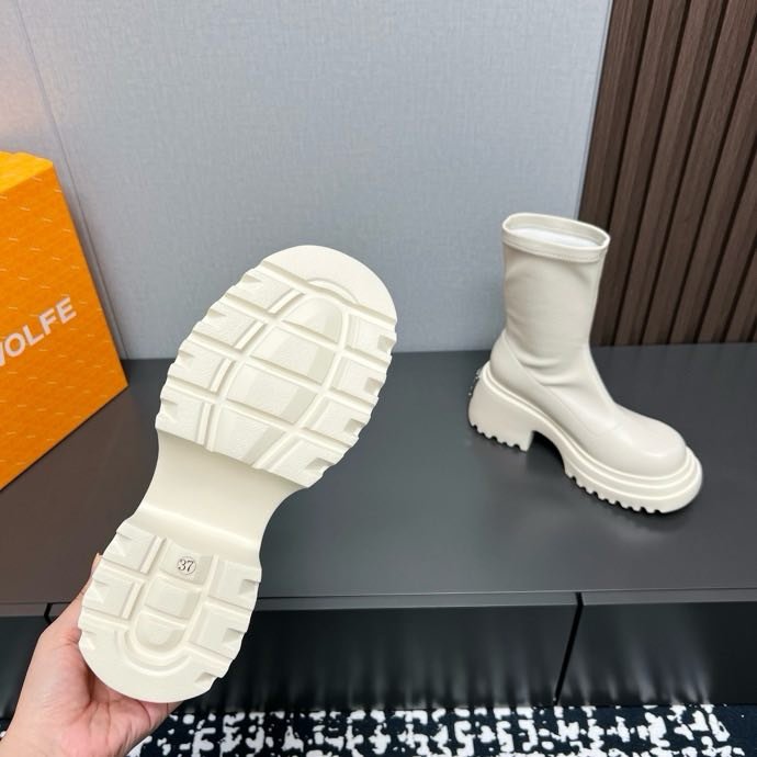 Ботильйони на платформі з еластичним носком фото 2