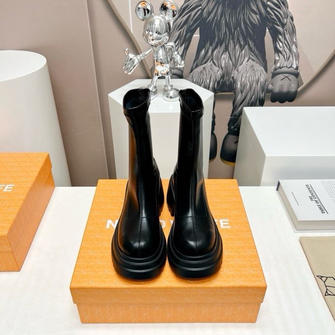 Ботильйони на платформі з еластичним носком фото 2