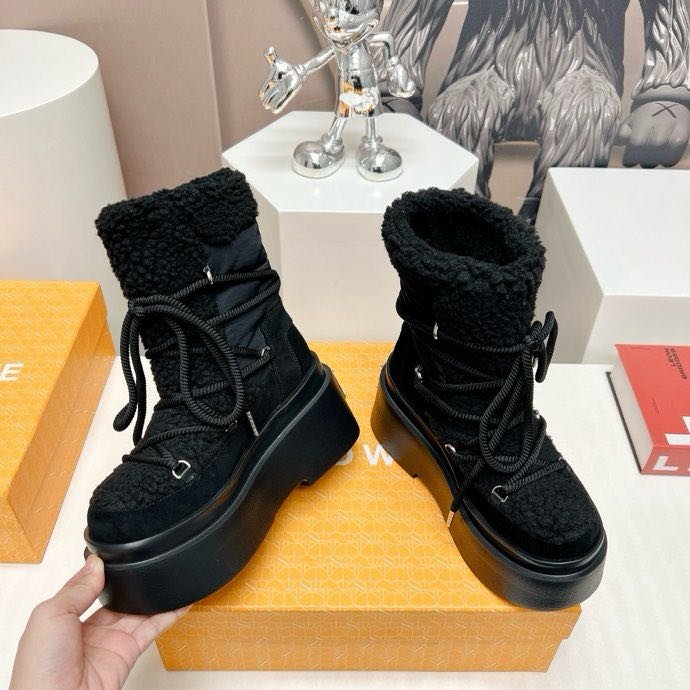 Ботильоны на платформе со шнуровкой фото 4