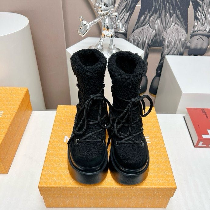 Ботильоны на платформе со шнуровкой фото 5