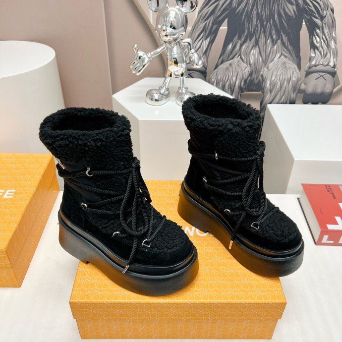 Ботильоны на платформе со шнуровкой фото 6