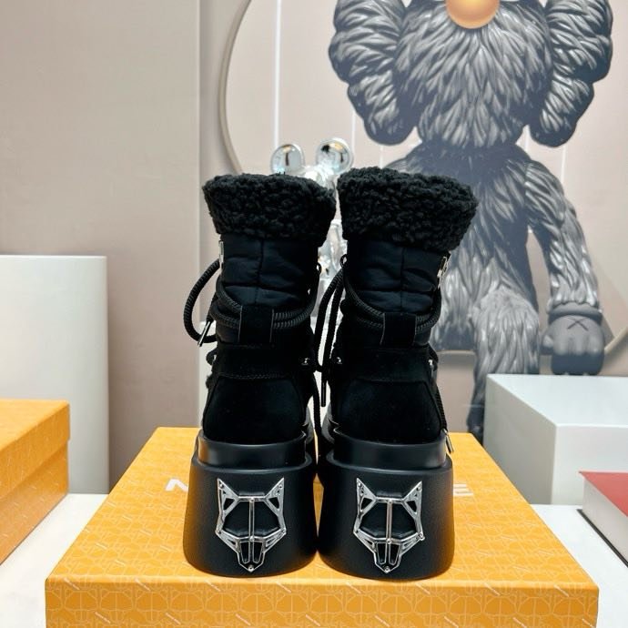 Ботильоны на платформе со шнуровкой фото 9