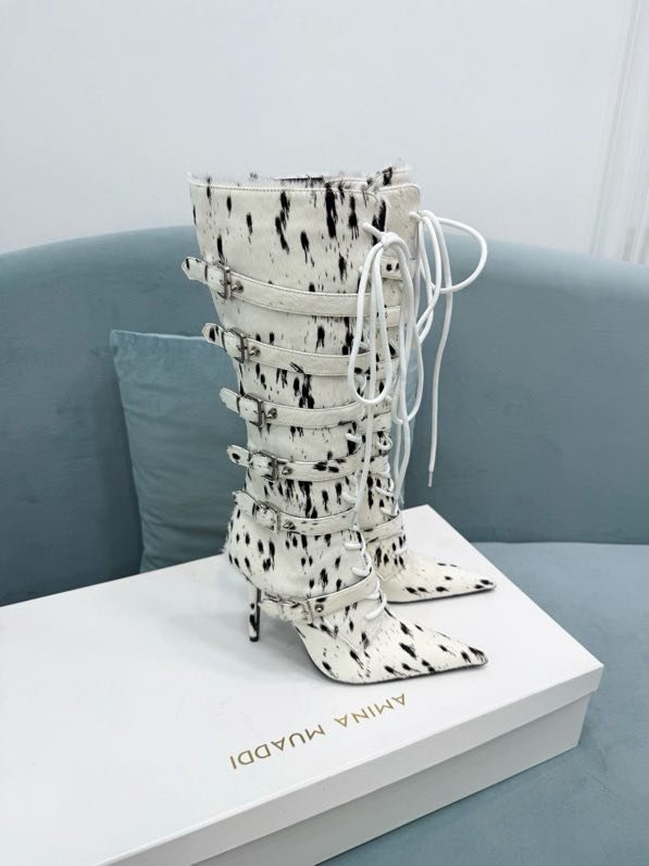 Ботильоны на шпильке со шнуровкой