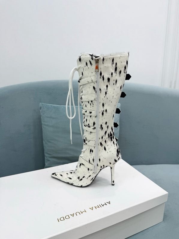 Ботильоны на шпильке со шнуровкой фото 2