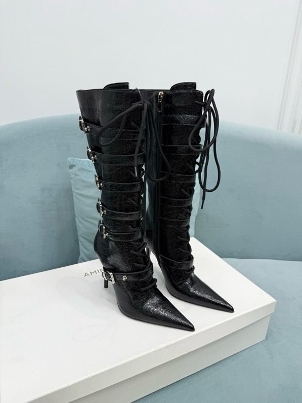 Ботильоны на шпильке со шнуровкой фото 2