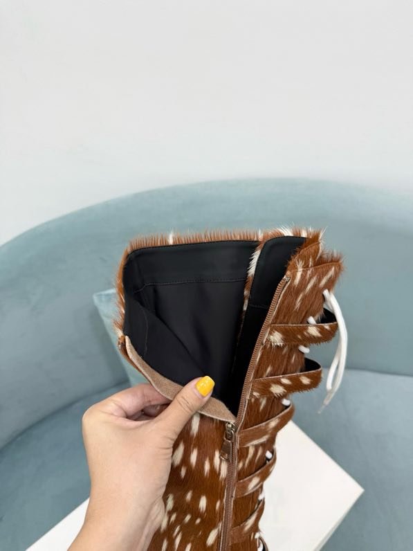 Ботильоны на шпильке со шнуровкой фото 3