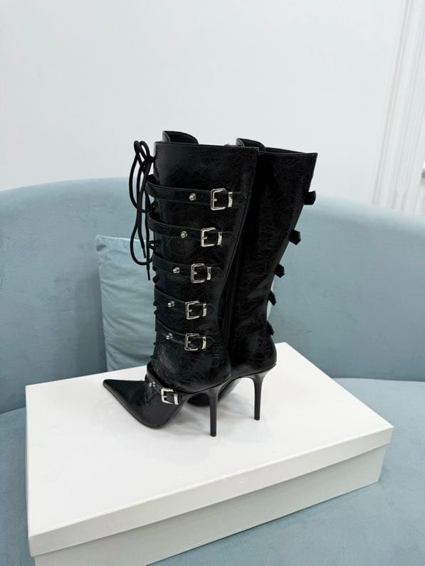 Ботильоны на шпильке со шнуровкой фото 6