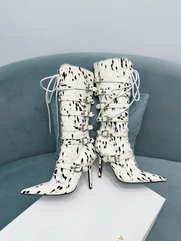 Ботильоны на шпильке со шнуровкой фото 7