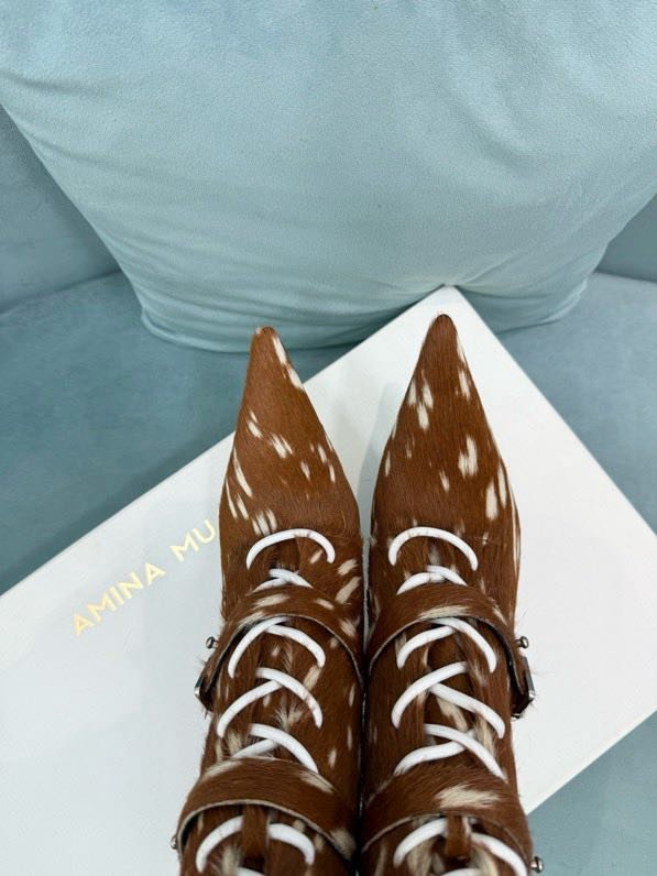 Ботильоны на шпильке со шнуровкой фото 9