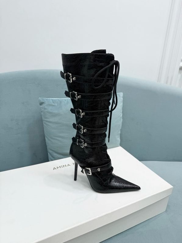 Ботильоны на шпильке со шнуровкой фото 9