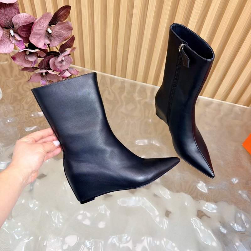 Ботильоны на танкетке кожаные женские фото 6