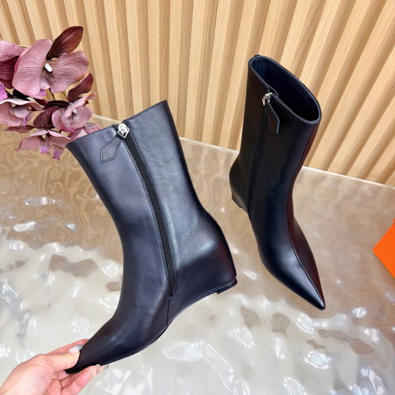 Ботильоны на танкетке кожаные женские фото 7