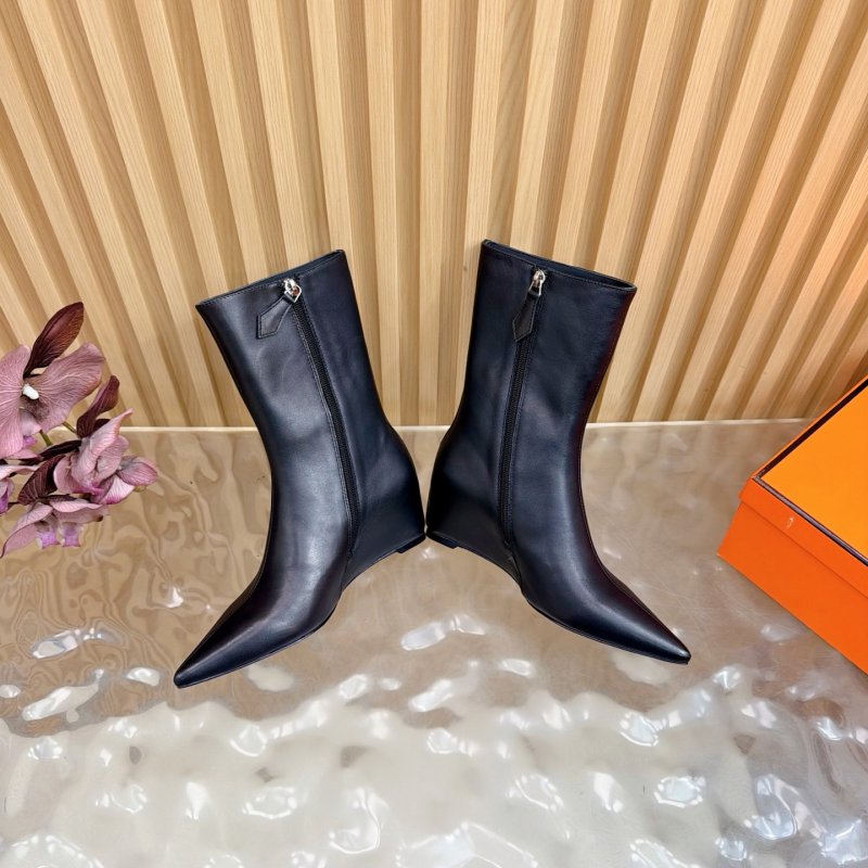 Ботильоны на танкетке кожаные женские фото 8