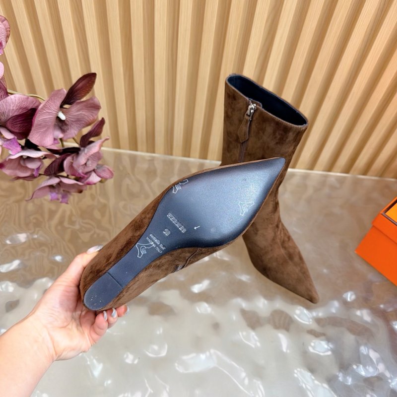 Ботильоны на танкетке замшевые женские фото 11