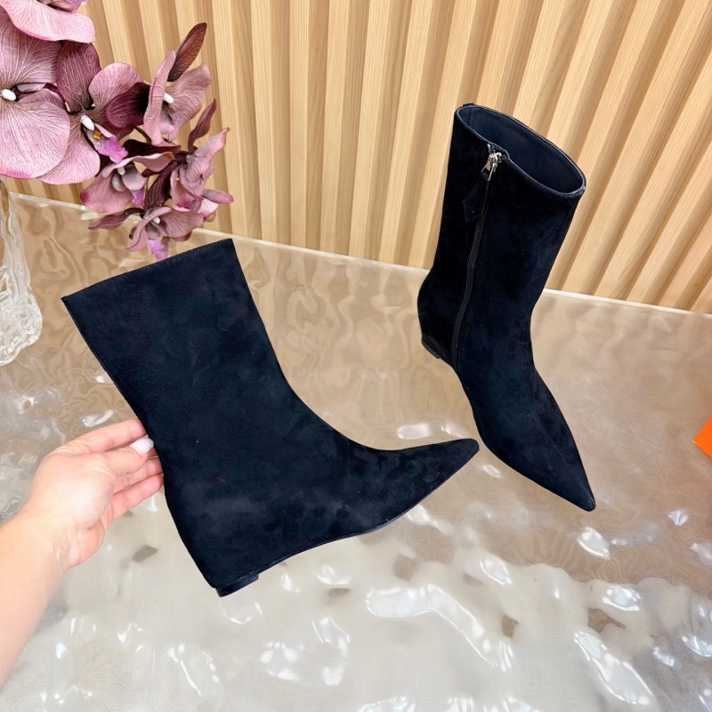 Ботильоны на танкетке замшевые женские фото 8