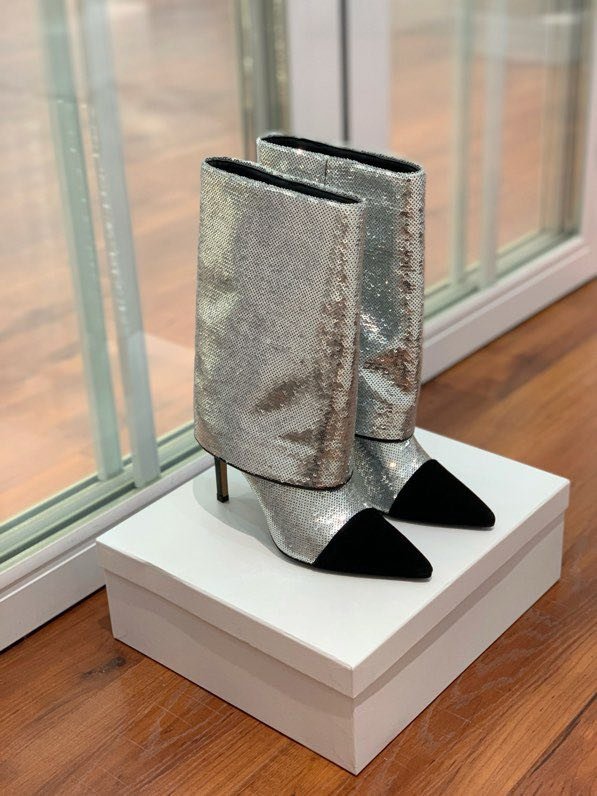 Ботильоны на высоком каблуке