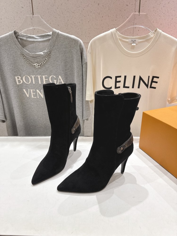 Ботильоны на высоком каблуке