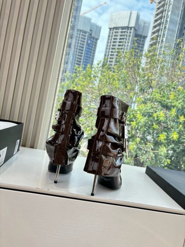 Ботильоны на высоком каблуке фото 2