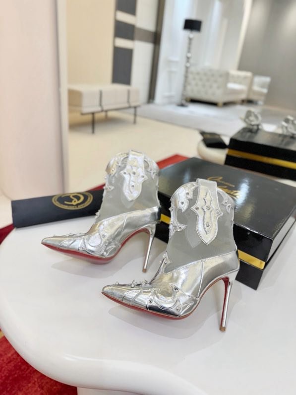 Ботильоны на высоком каблуке фото 2