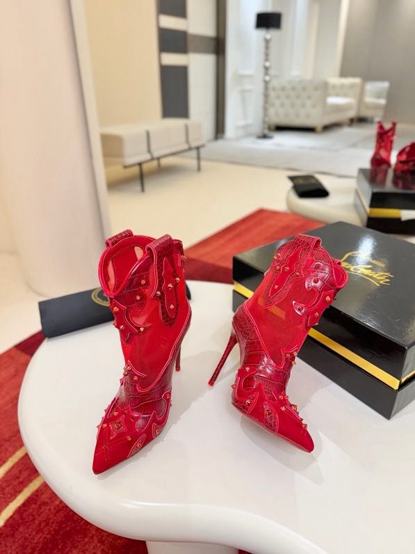 Ботильоны на высоком каблуке фото 2