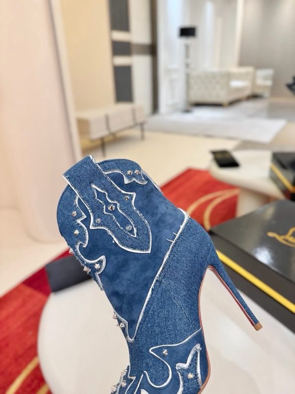 Ботильоны на высоком каблуке фото 2