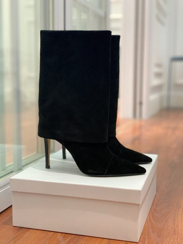 Ботильоны на высоком каблуке фото 3