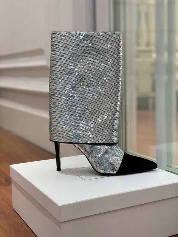 Ботильоны на высоком каблуке фото 3