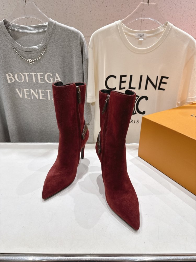 Ботильоны на высоком каблуке фото 3