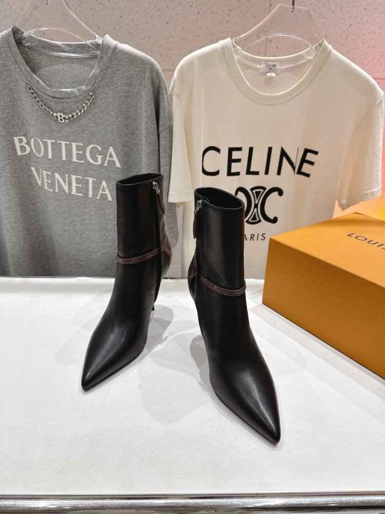 Ботильоны на высоком каблуке фото 3