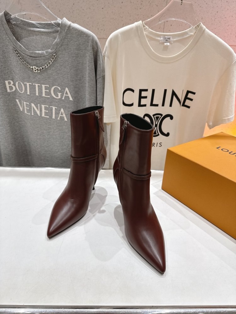 Ботильоны на высоком каблуке фото 3