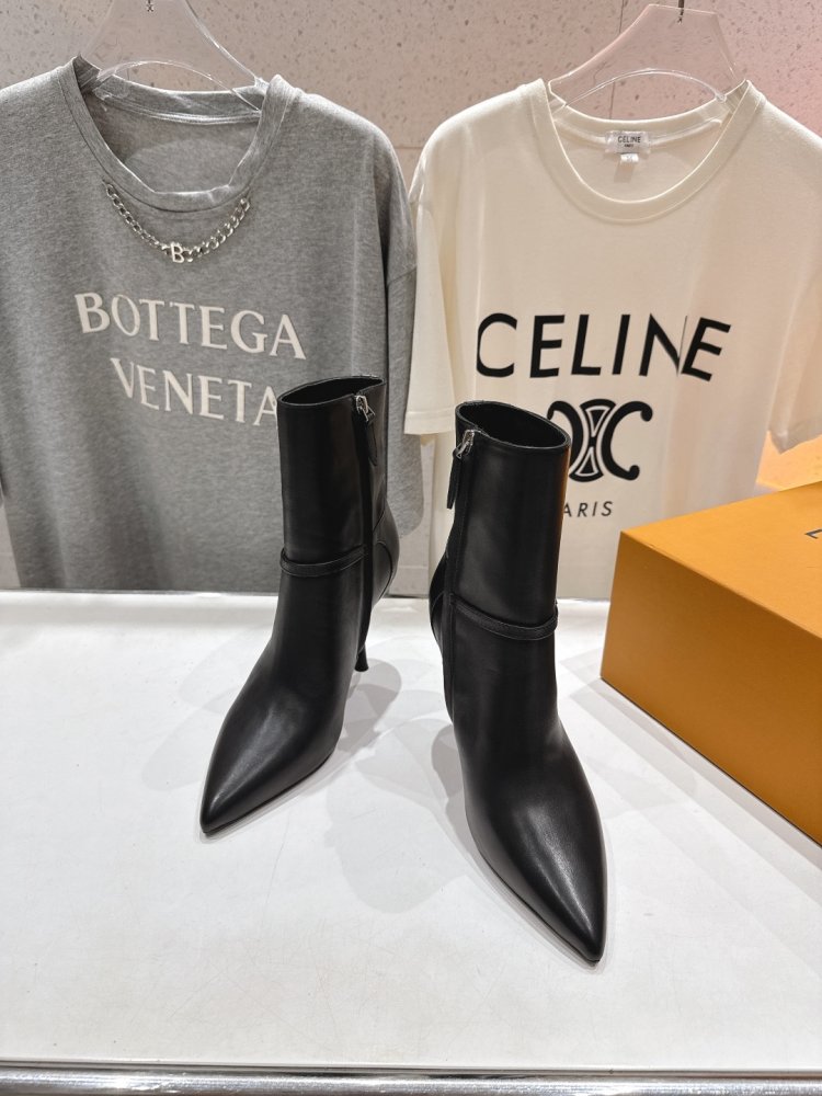 Ботильоны на высоком каблуке фото 3