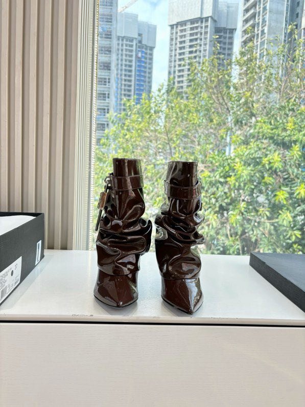 Ботильоны на высоком каблуке фото 3