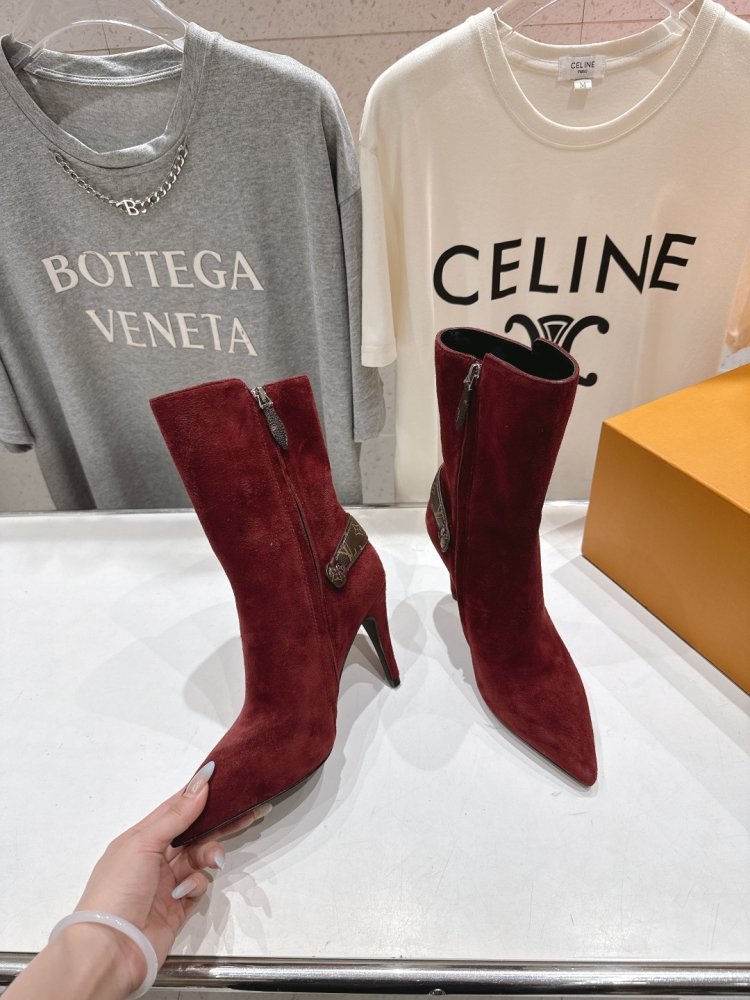 Ботильоны на высоком каблуке фото 4