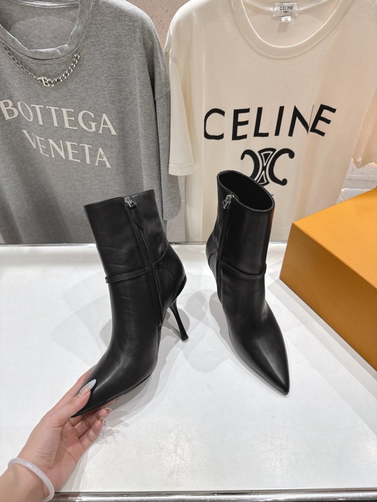 Ботильоны на высоком каблуке фото 4